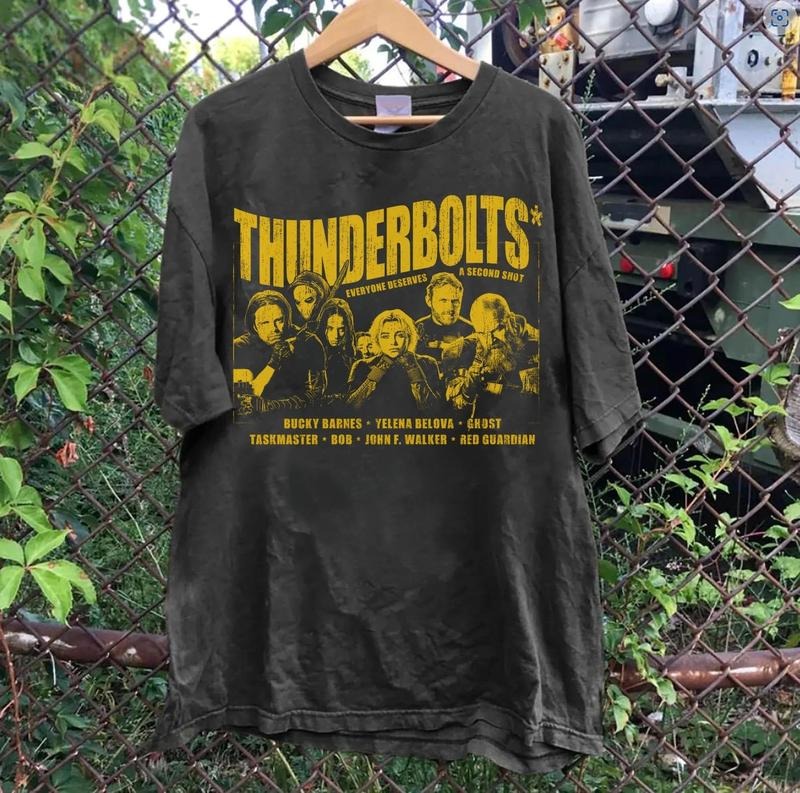 Vintage Thunderbolts T Shirt Sweatshirt Yelena Belova Shirt Gift Bucky Barnes Shirt Winter Soldier MCU