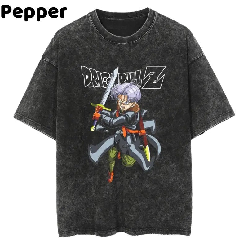 Vintage Trunks Shirt, Dragon Ball Z Trunks Shirt, Vintage Anime Shirt, Graphic Tee, RIP Akira Toriyama Menswear Top