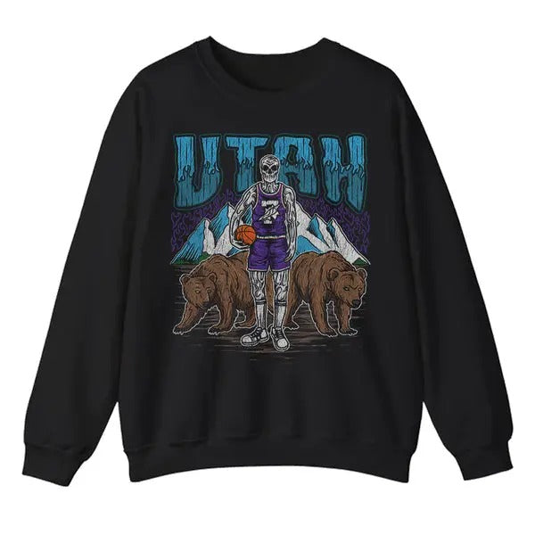 Vintage Utah Basketball Sweatshirt Vintage Basketball Fan Shirt, Retro Utah Basketball