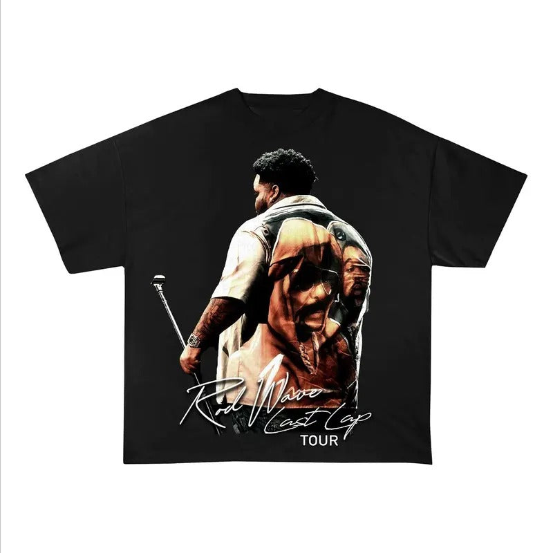 Vintage Wash Graphic Unisex T-Shirt with RD Wave Face, A Must-Have for Retro Style!