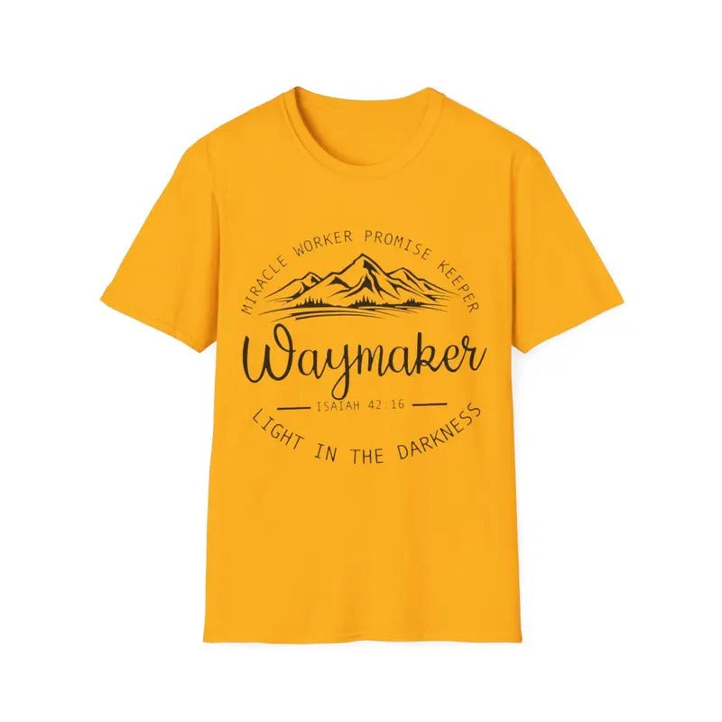 Vintage Waymaker Promise Keeper Miracle Worker Christian T-Shirt, Menswear Top, Womenswear Top