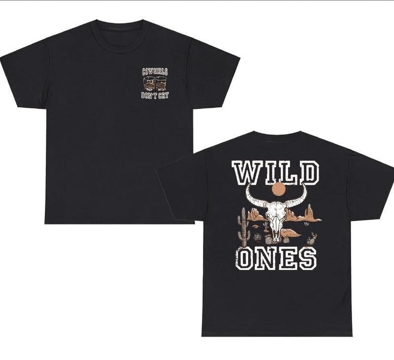 Vintage Wild Ones Shirt, Two Sided Whiskey Shirt, Country Music Tee, Western Shirt