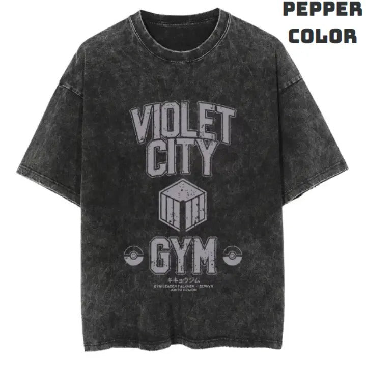 Violet City Vintage Tee, Pikachu T-Shirt, Pokemon Tee, Anime Shirt, Animation Graphic Tees, Gym Shirt, Unisex T-Shirt, Gift For Men Women