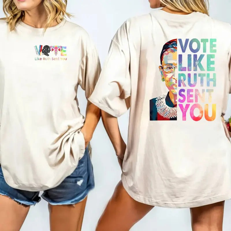 Vote Shirt, Pro Roe V Wade, Electiion Shirt, Political Activism Shirt, Blm Shirt, Like Ruth Sent You Shirt, Funny Election 2024 Shirt, Empowering Political Shirt, Reproductive Rights Tee, Unisex Short Sleeve Tee Shirt, Casual Clothing
