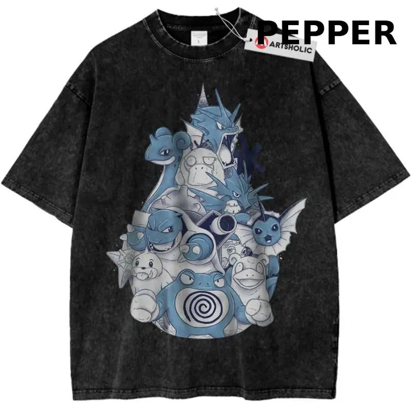 Water Class Pokemon Shirt, PKM Shirt, Anime Shirt, Vintage T-Shirt