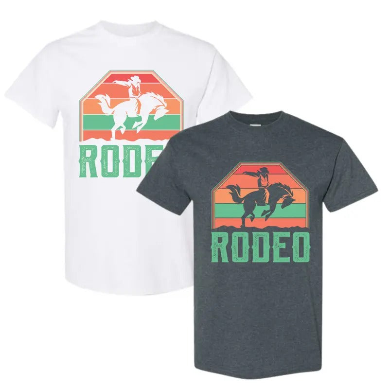 Western Horse Riding Rodeo Rider Cowboy Vintage Retro Gifts Shirt, Trendy Shirt