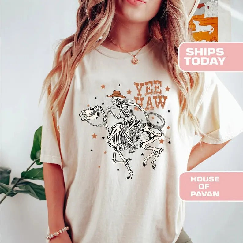 Western Rodeo Shirt, Yeehaw Cowboy, Cowboy Retro Tee Shirt, Boho, Vintage, Western Graphic T-shirt, sweater and Hoodie cotton