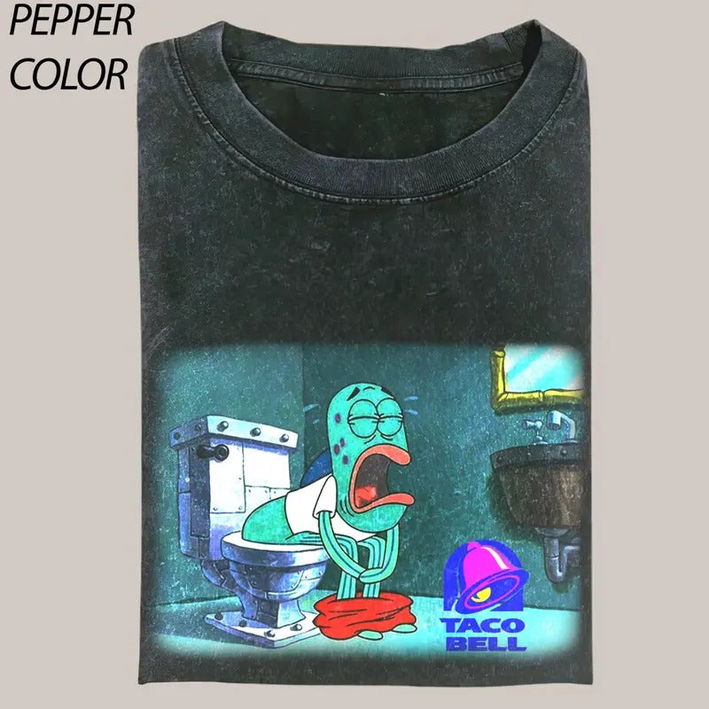 What Happens When You Eat Taco Bell Vintage Graphic T-Shirt, Funny Meme Unisex Tee, Funny Shirts For Friends, Y2k Unisex Baggy Shirt, Meme Shirts