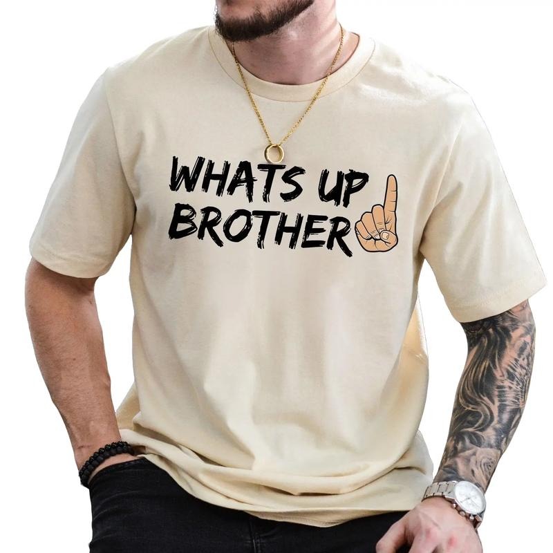 What's Up Brother Shirt, Streamer Sketch What's up Brother, Sketch Streamer Shirt, Funny Shirt, What's up Brother Shirt, Meme Shirt, Gamer Gift Idea, Gift for gamer, Brother Shirt Top T-Shirt Streetwear Casual Crewneck Shortsleeve