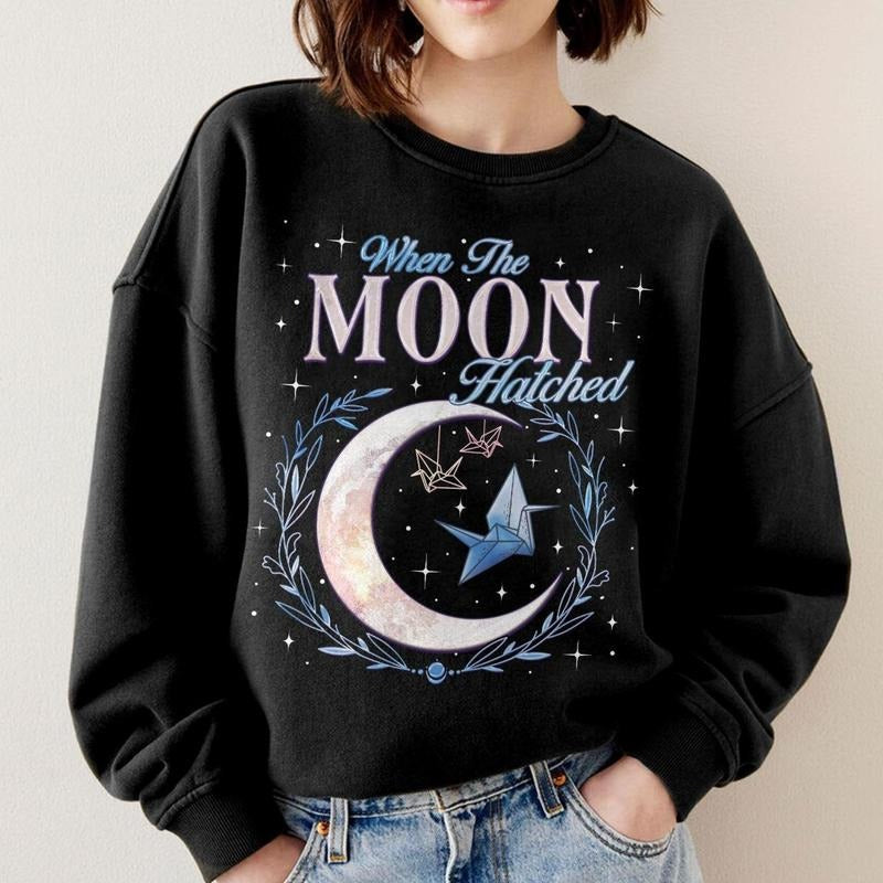 When The Moon Hatched TShirt For Fan, Dragon Moonplume Tee, Gift For Book Lover, Easy Care, Machine Wash Safe, Layer-Friendly