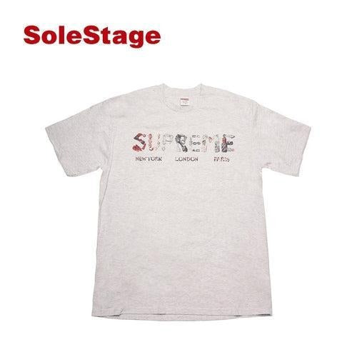 Supreme Rocks Tee Ash Grey/Black/Orange/Red/White SS18 (SS18T49) Men Size M-XL