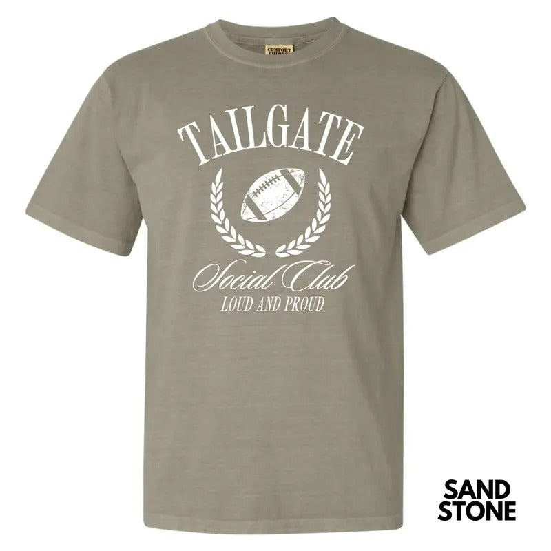 White Tailgate Social Club Comfort Colors T-Shirt 'NLB'
