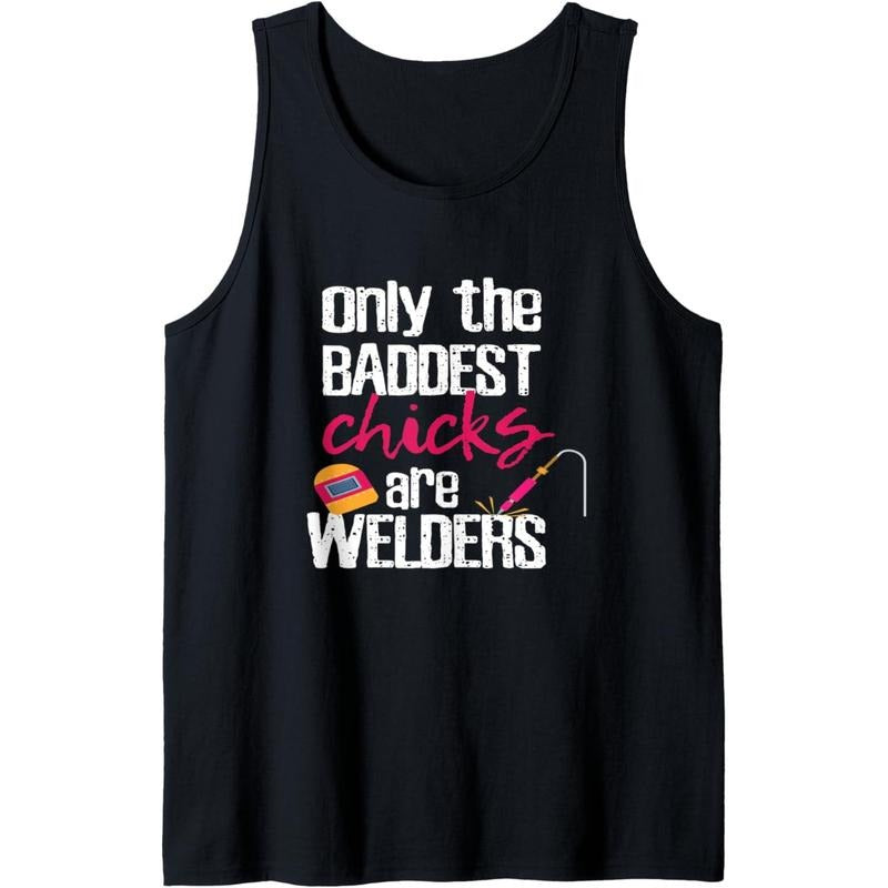 Women Welder Welding Funny Christmas Tank Top
