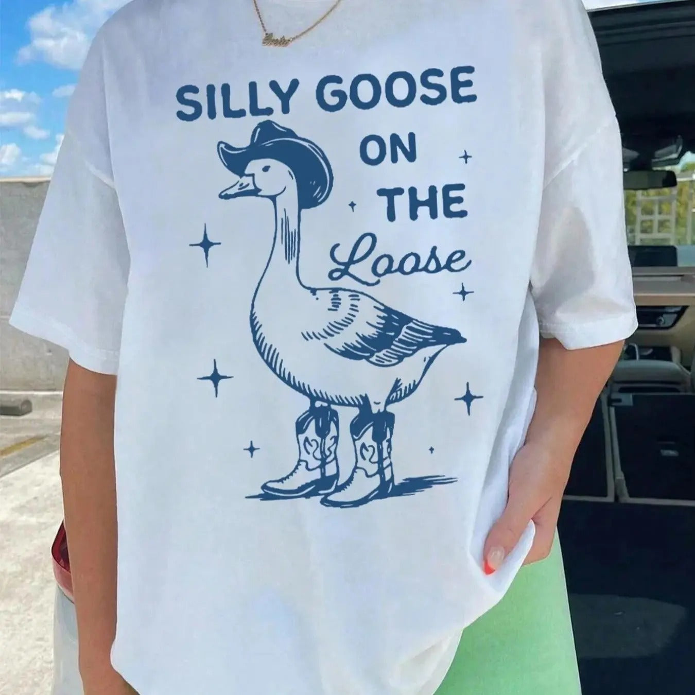 Women's Printed Casual Fitted Summer T-Shirt, Comfortable Moderate Thick Kint Fabric, Stylish Ladies Top for Everyday Wear