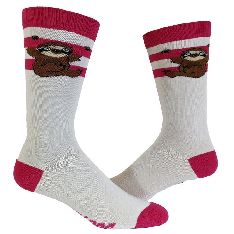Women's Sloth Socks Funny Lazy Cuddly Animal Slow Zoo Vintage Novelty Footwear Funny Graphic Socks Comfortable Fitted Spandex Cotton