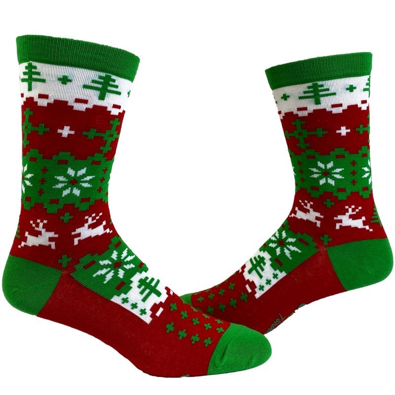 Women's Ugly Christmas Sweater Socks Funny Festive Holiday Xmas Party Novelty Footwear Funny Socks
