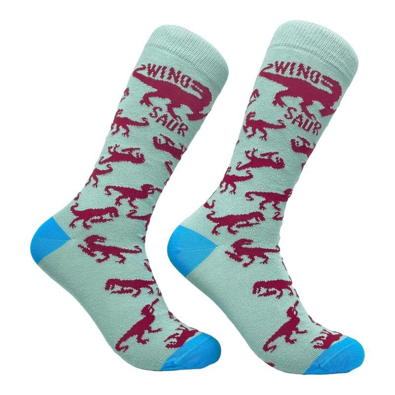 Women's Winosaur Socks Funny Wine Lover Drinking Vintage Graphic Footwear Funny Graphic Socks Comfortable Fitted Spandex Cotton