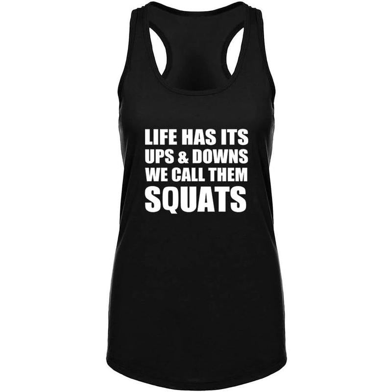 Womens Workout Tank Tops-Novelty Funny Saying Fitness Gym Racerback Sleeveless Shirts for Women Made in USAstyle{n002}2