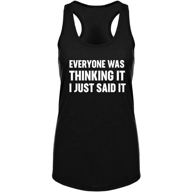 Workout Tank Tops for Women-Womens Funny Saying Fitness Gym Sarcastic Racerback Sleeveless Shirts Made in USA