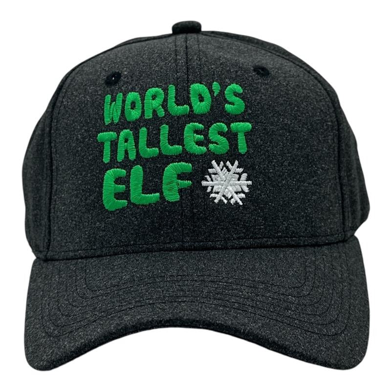 Worlds Tallest Elf Hat Funny Sarcastic Christmas Novelty Cap Funny Hats Christmas Funny Sarcastic Novelty Caps for Men Black - Standard