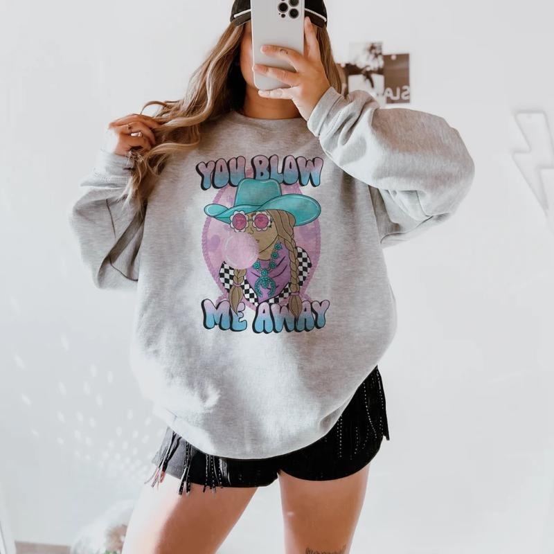 You Blow Me Away sweawtshirt, Retro Valentine crewneck shirt for women, western outfits women, western clothing stuff for women, country girl clothes hoodies