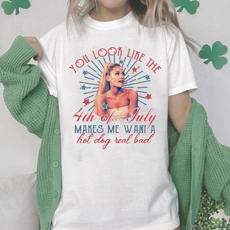 You Look Like The 4th Of July Makes Me Want A Hot Dog Real Bad Shirt, Funny 4th Of July Gift Shirt Hoodie Sweatshirtstyle{n002}9