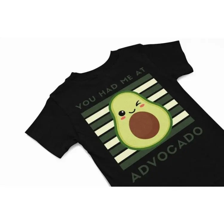You had me at Avocado kawaii T-Shirt, Cute kawaii avocado Tee, Funny foody shirt gift, quirky food humour shirt, kawaii Lover Gift Made in USA