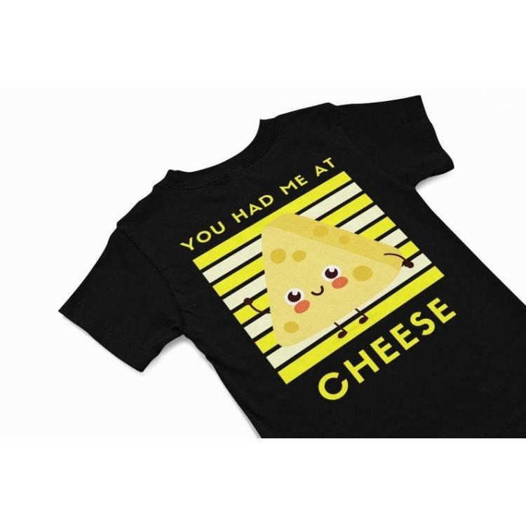 You had me at cheese, kawaii cheese T-Shirt, Cute kawaii Tee, Funny Italian vacation shirt gift, quirky food humour shirt, kawaii Lover Gift Made in USA
