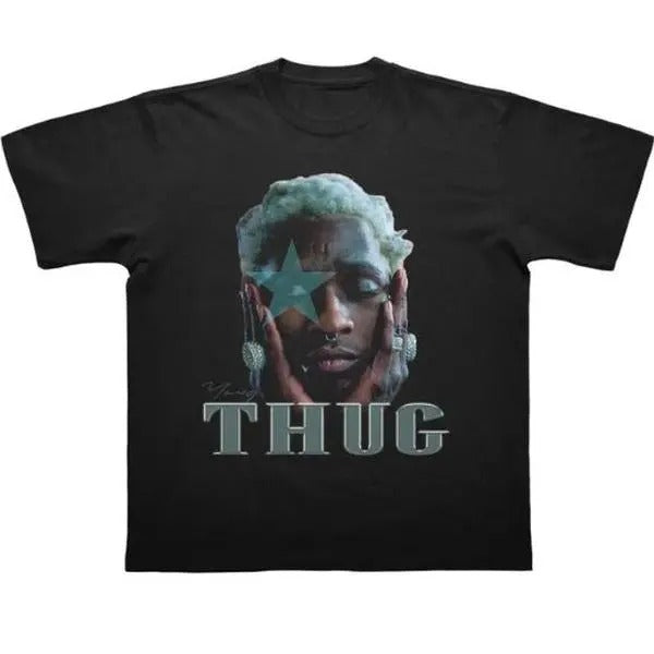 Younggg Thuggg T Shirt, Rap Tee Concert Merch, Vintage Rapper Shirt - Classic Cut Cotton Shirt - Fabric