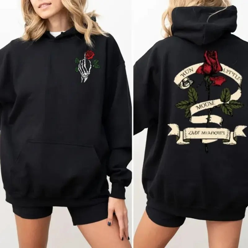 Zade Meadows Haunting Adeline Sweatshirt, Zade Meadows Shirt, Run Little Mouse Women's Hoodie, Book Lovers T Shirt Gift Bookish, Unisex Sweater Pullover Tee