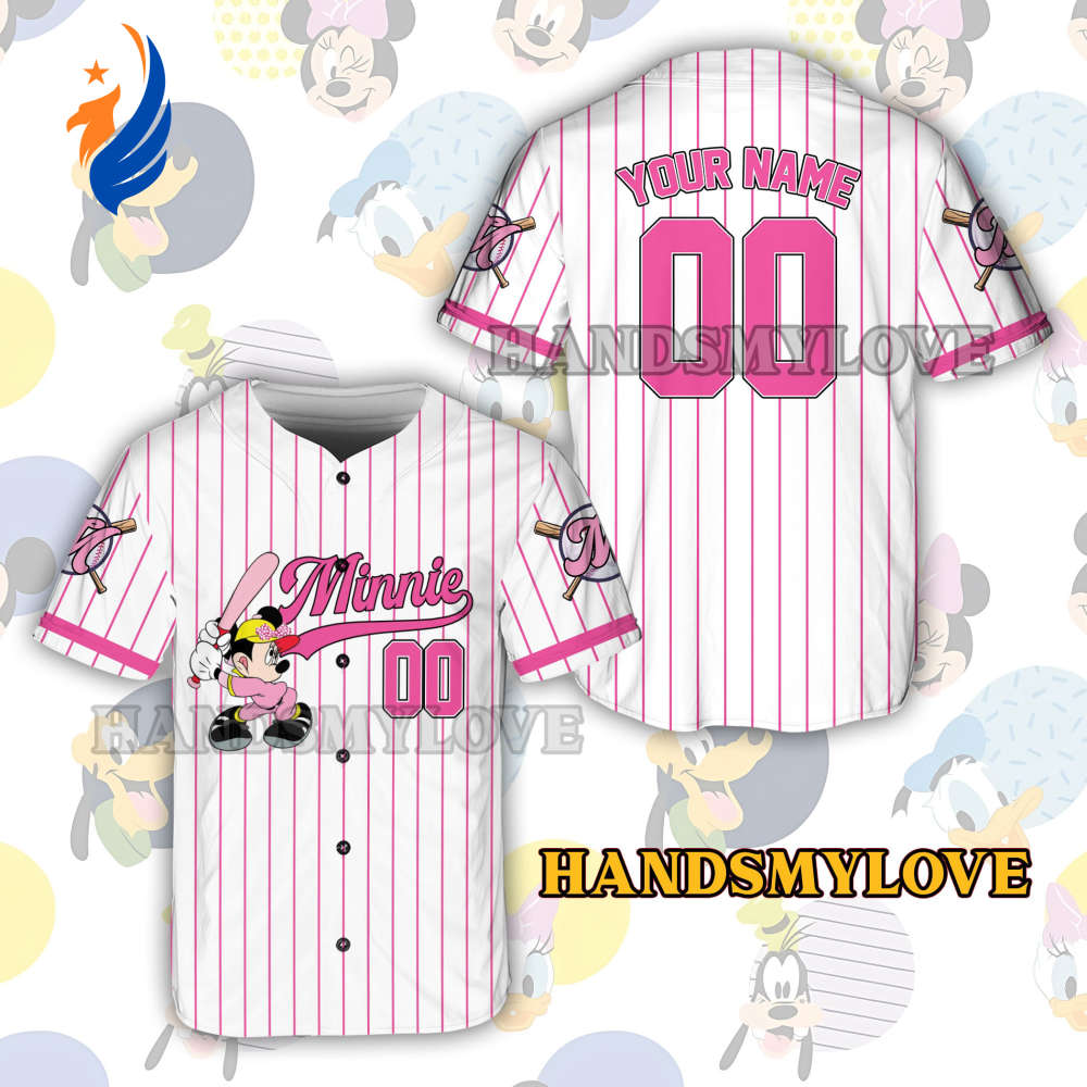 Custom Mickey Game Day Baseball Jersey - Disney Character Player Outfit for Baseball Fans & Lovers - Bafud