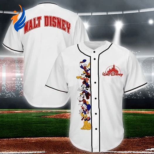 Friend and Mickey Mouse Cartoon Gift: Lover Baseball Jersey for Disney Fans - Bafud