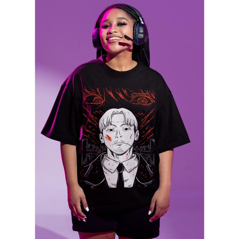 kishibe T-Shirt S-4XL Chainsaw Man Deat,Anime,Manga T-Shirt S-4XL Graphic Tee Tshirt S-4XL