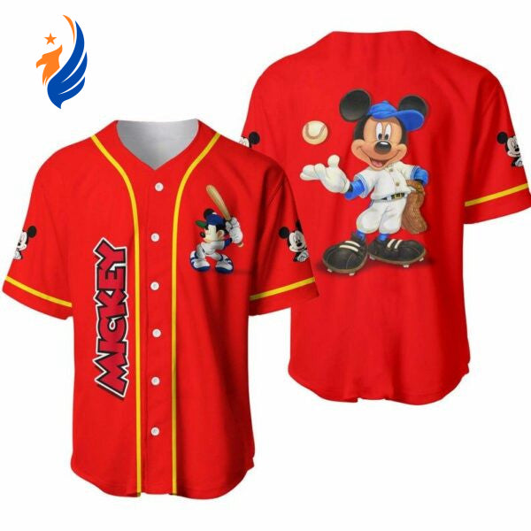 Mickey Mouse Disney Baseball Jersey: Perfect Gift for Disney Lovers - Limited Edition! - Bafud