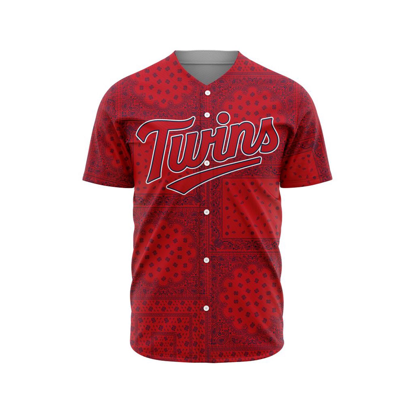 MLB Minnesota Twins Special Paisley Design Baseball Jersey Gift for Men Women - Bafud
