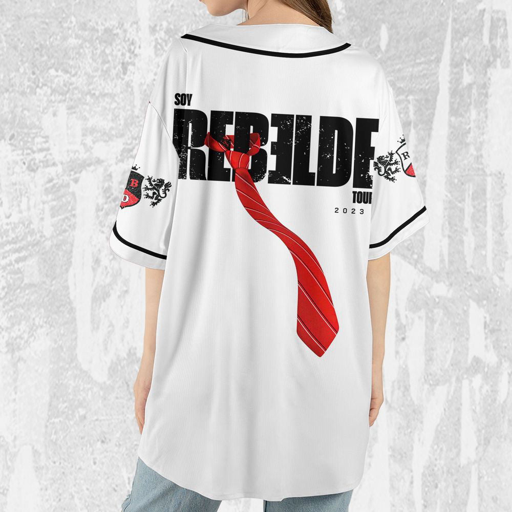 Personalize Soy Rebelde Tour White Jersey, RBD Baseball Jersey For Men Women - lylyprint.com