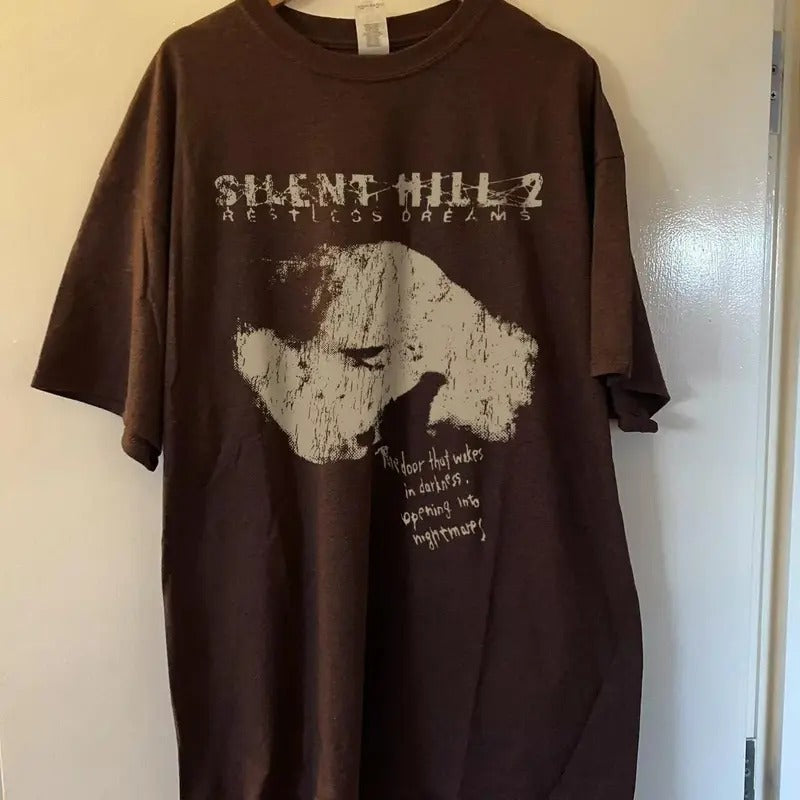 silent hill 2 short sleeve retro color shirt KV26479