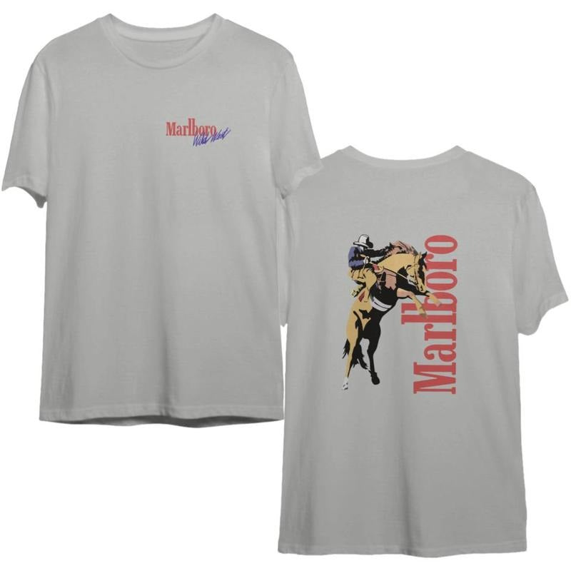 vintage Marlboro Cowboy Shirt, Vintage Marlboro Cowboy Wild West vintage T-shirt, sweater and Hoodie