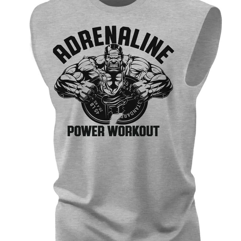 020. Adrenaline Power Workout Muscle Tank Top for Men