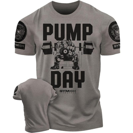 024. Pump Day Funny Motivational Workout Gym T-Shirt for Men