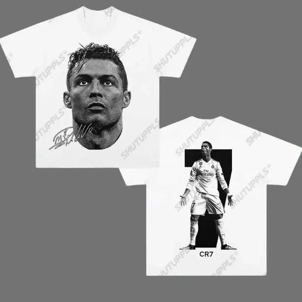 07 Ronaldo T-Shirt, Ronaldo 2-Sided Vintage Tee, Unisex Soccer Shirt, Graphic Tees, Menswear Womenswear Streetwear