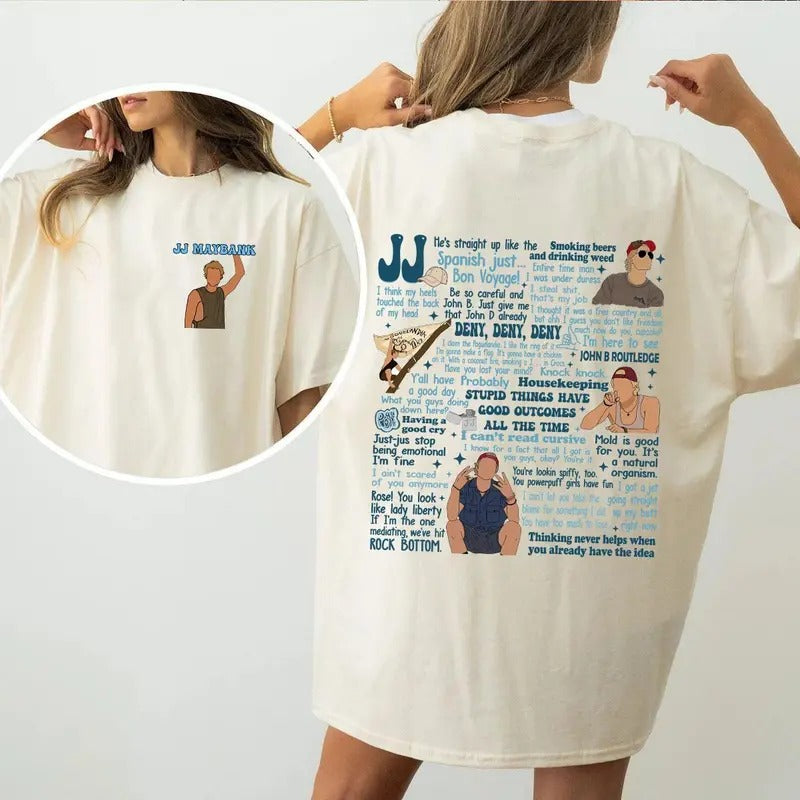 0uter Banks JJ Lines Ver2 T-Shirt Sweatshirt Hoodie, OBX P4L Shirt, Pogues Shirtstyle{n002}2