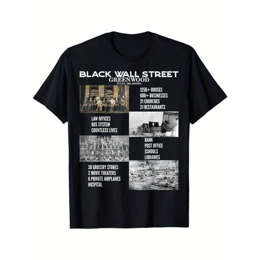 [100% Cotton] Black Wall Street, African American Black History And Legacy T-Shirt
