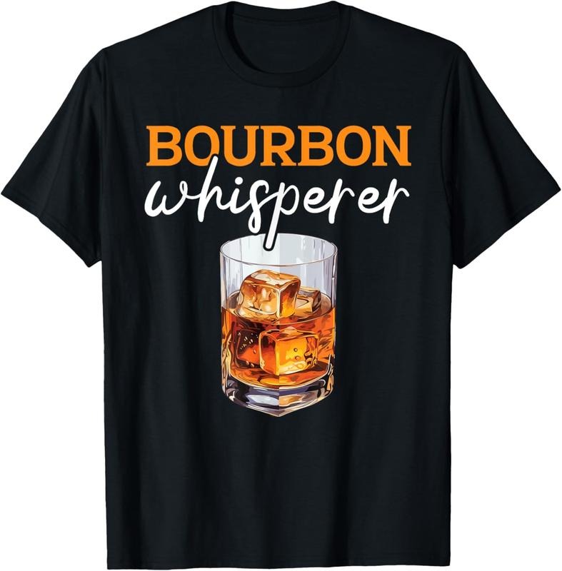 100% Cotton Bourbon Drinker Whiskey Lover Old Fashioned Alcoholic T-Shirt