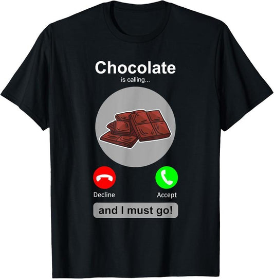 100% Cotton Chocolate Shirt Funny Chocolate Lover Candy Humor Gift T-Shirt