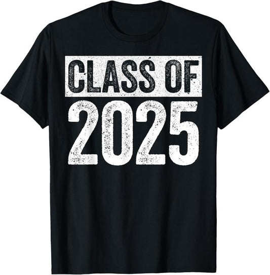 100% Cotton Class Of 2025 T-Shirt Senior 2025 Graduation Shirt T-Shirt