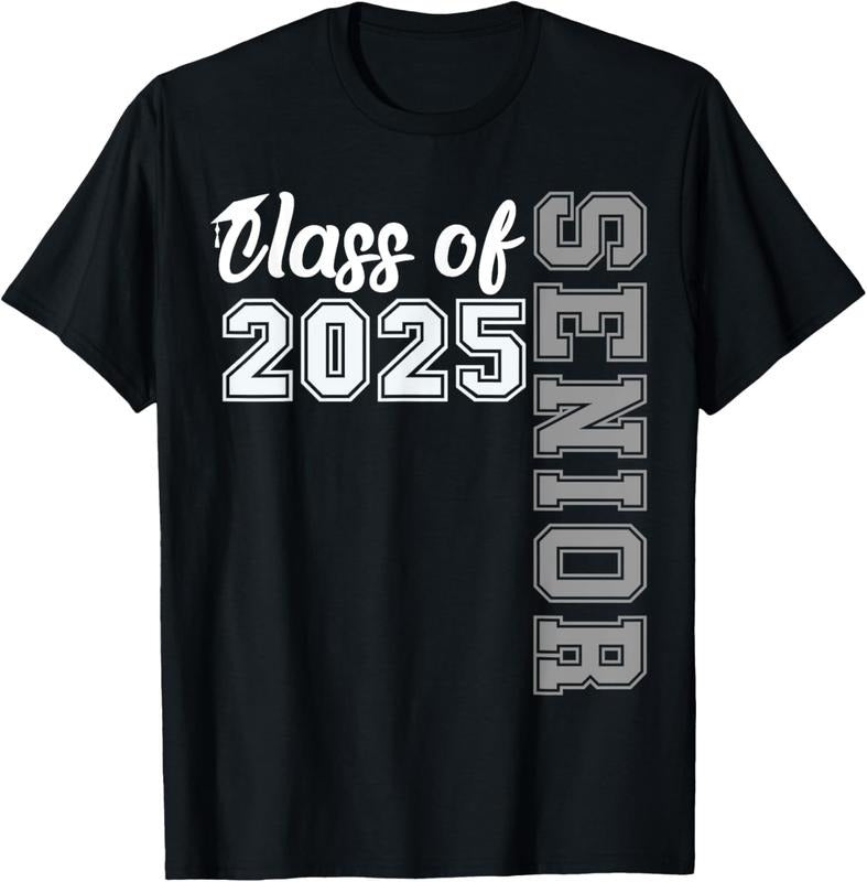 100% Cotton Class of 2025 Senior 2025 Graduation 2025 T-Shirt
