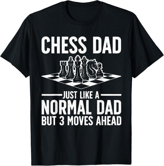 100% Cotton Cool Chess Player Art For Men Dad Knight Chess Lovers Pieces T-Shirt