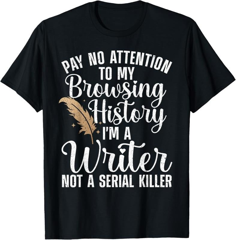 100% Cotton Cool Writer For Men Women Author Journalist Writing Poetry T-Shirt