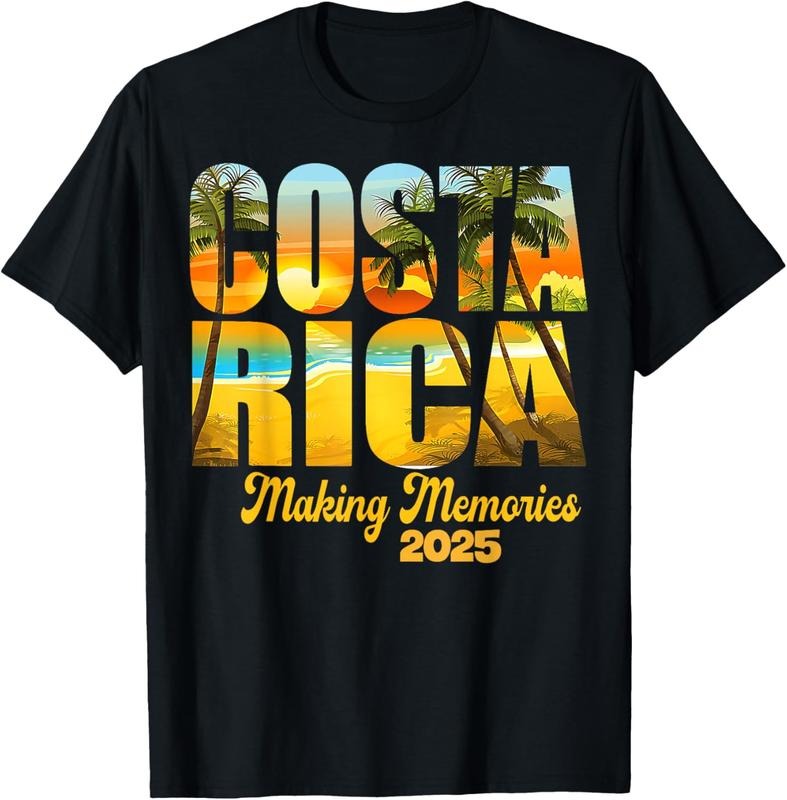100% Cotton Costa Rica 2025 Making Memories Matching Family Vacation T-Shirt